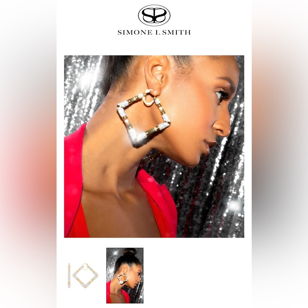 π Sister Love Frosted Diamond Life - Large Earrings π - Picture 4 of 7